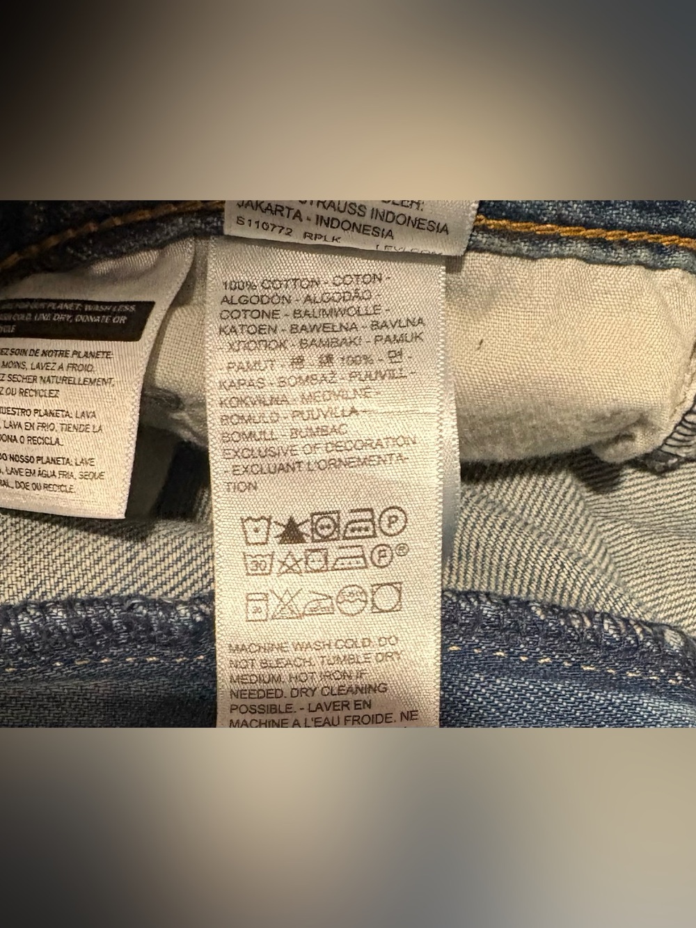 Women’s Levi’s Cinch Baggy Jeans Size 30 - Picture 4 of 6